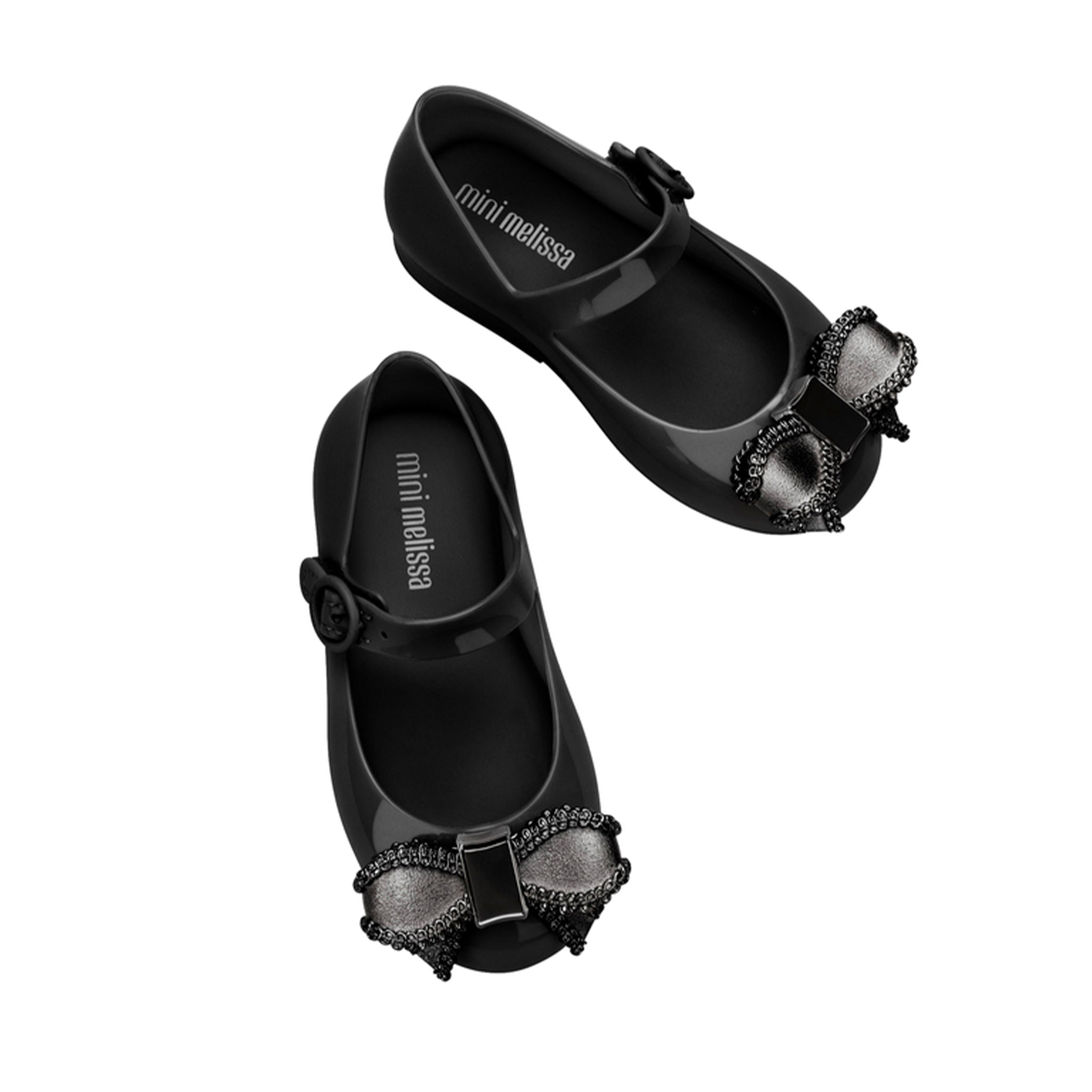 Mini Melissa Girls Sweet Love Ballerinas in Pink